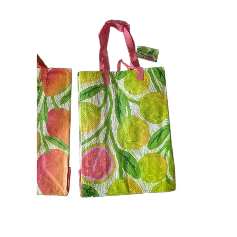 3 Pc Lot Foodland Hawaii Mango Guava Lychee Reusable Bags NWT Aloha Island Fruit